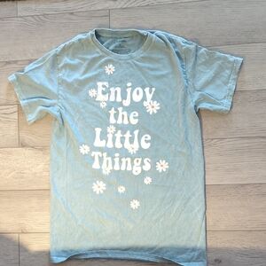 Maurices Blue Short Sleeve Tee Enjoy the Little Things